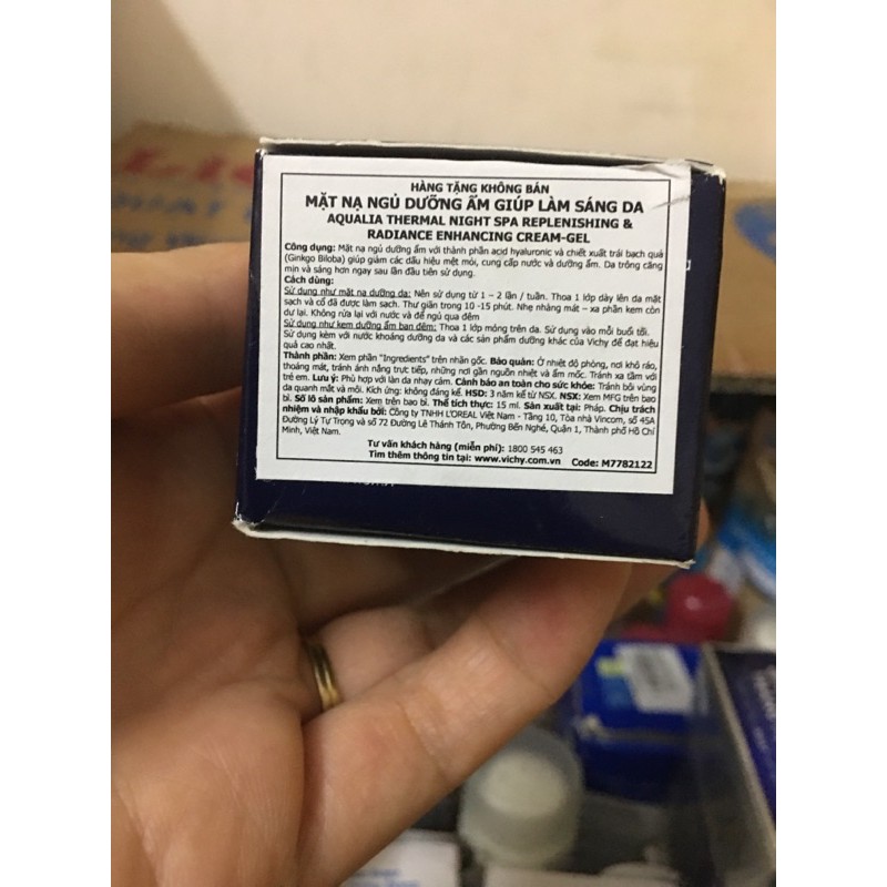 [ Chính hãng] Mặt nạ ngủ dưỡng ẩm giúp làm sáng da Vichy 15ml