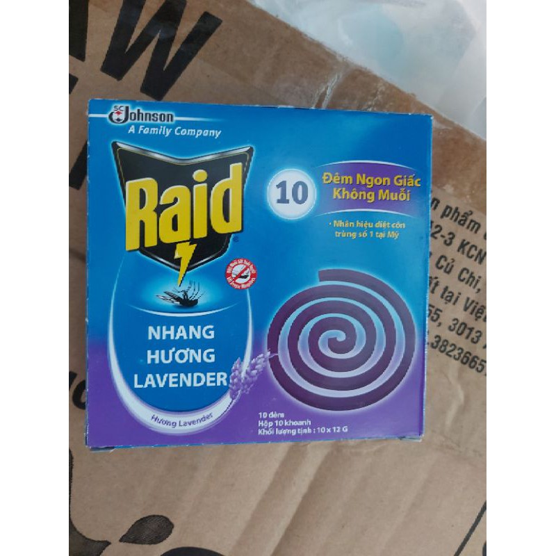 Nhang thơm diệt muỗi Raid