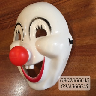 Mặt Nạ Hề Trắng Hóa Trang Halloween