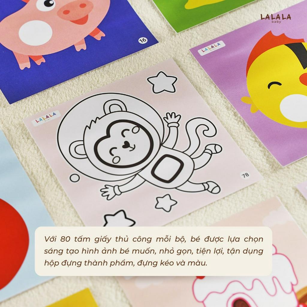 Bộ Đồ Chơi Giấy Thủ Công Đa Kỹ Năng Cắt Dán - Tô Màu – Gấp Giấy Tay Khéo Não Tinh (Không bao gồm kéo + bút màu)