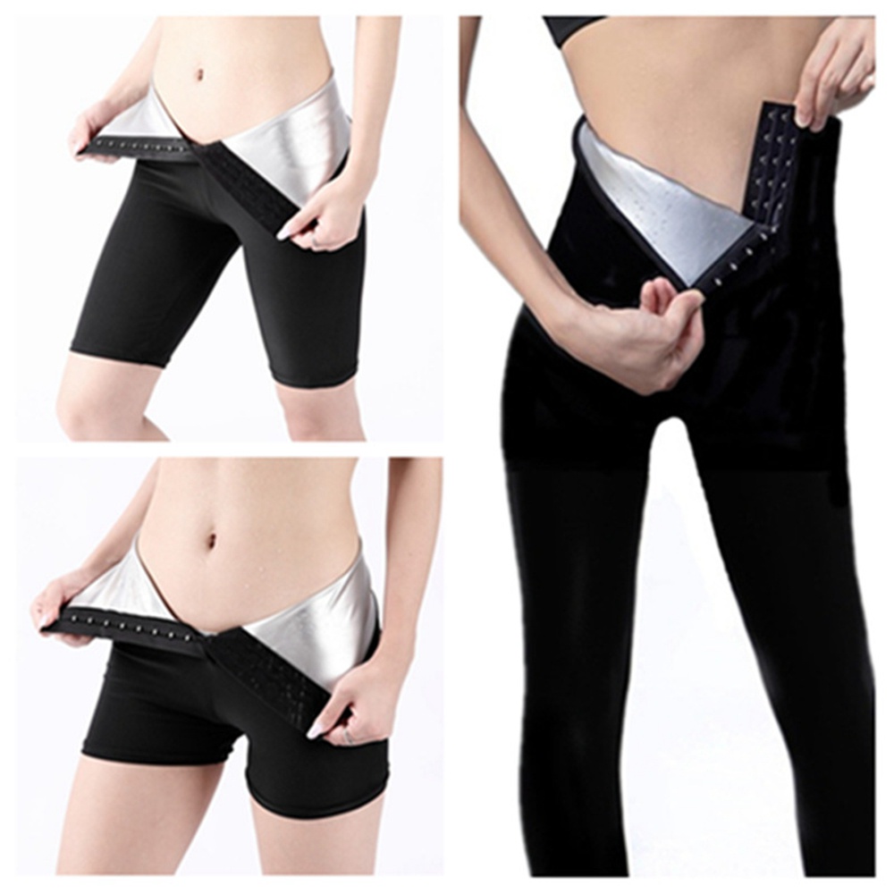 Quần Short Legging Lưng Cao Size Lớn Nâng Hông Tập Thể Dục Cho Phụ Nữ Sau Sinh M / L / XL