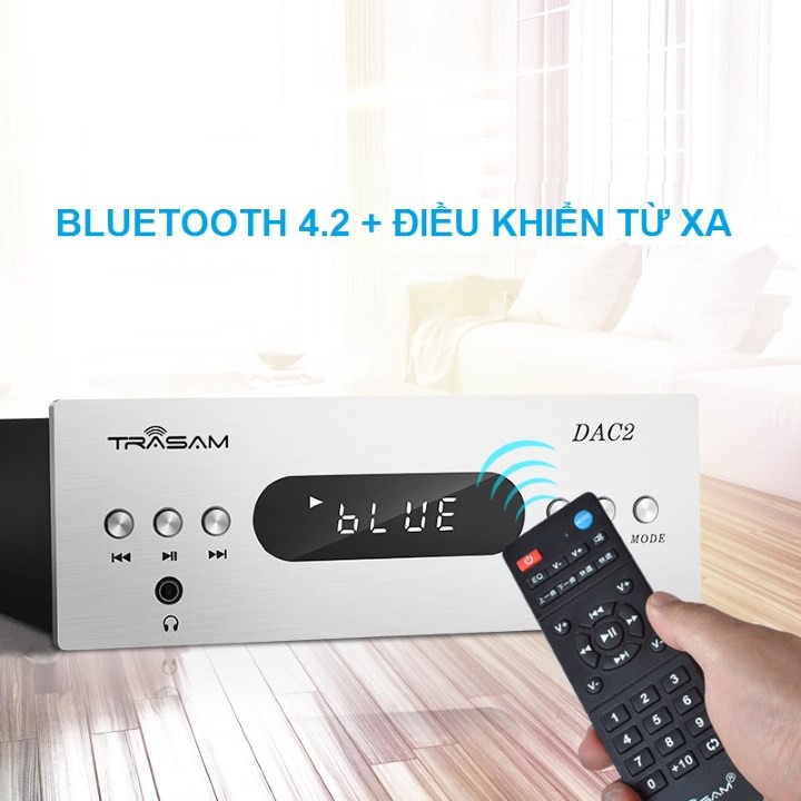 Bộ Giải Mã Khuếch Đại Âm Thanh Trasam Dac 2 Pro Bluetooth 24Bit 192Khz