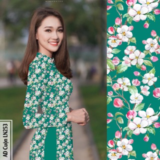 Áo dài hoa nhí
