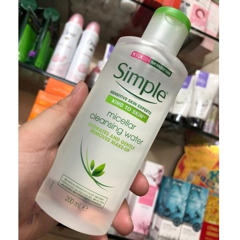 Nước tẩy trang kiềm dầu Simple Micellar Cleansing Water 200ml