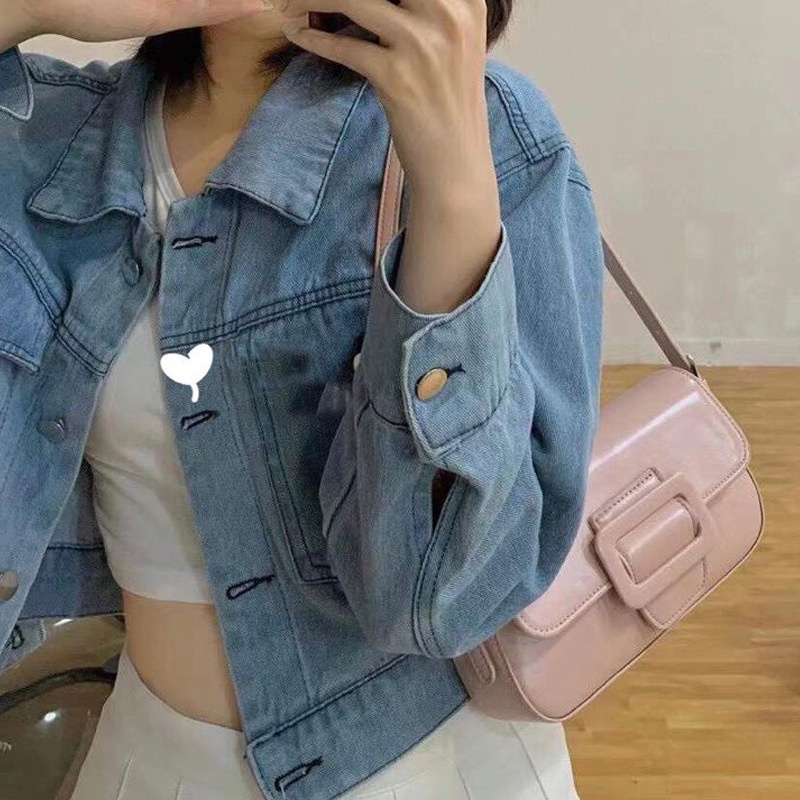 Túi da đeo chéo cao cấp nhiều màu đáng yêu, ngọt ngào sang chảnh