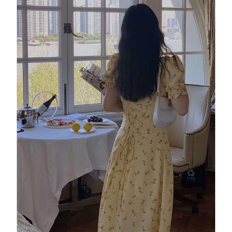 Đầm Maxi Họa Tiết Hoa Quyến Rũ Thời Trang Mùa Hè Cho Nữ