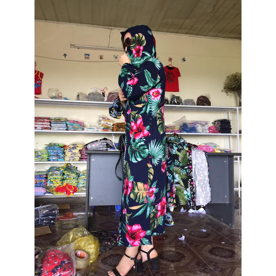 áo chống nắng toàn thân 2 lớp chất lanh cực mát (giao ngẫu nhiên) | BigBuy360 - bigbuy360.vn