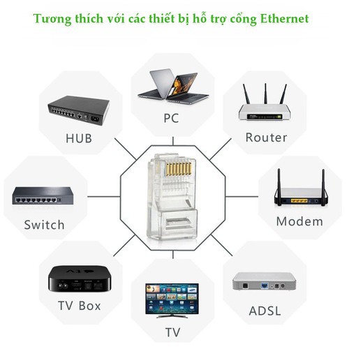 Hạt mạng RJ45 Cat5e Ugreen 20331  - Hàng Chính Hãng