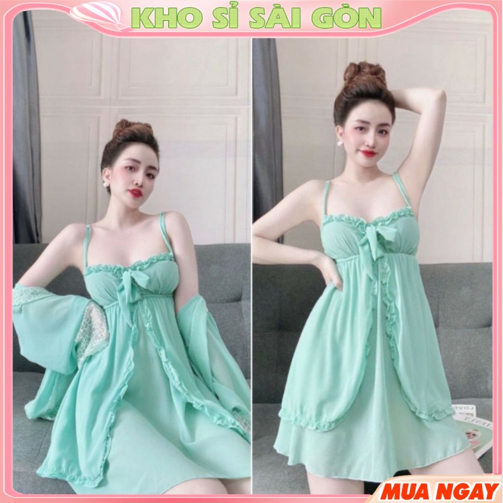 Váy Ngủ Tiểu Thư, Váy Ngủ Chiffon Cao Cấp