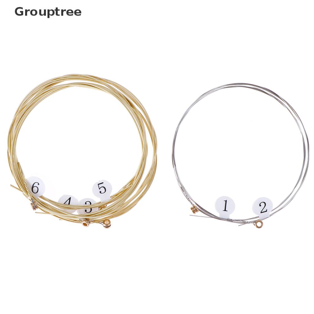1 Set 6 Dây Đàn Guitar Bằng Thép Mạ Niken