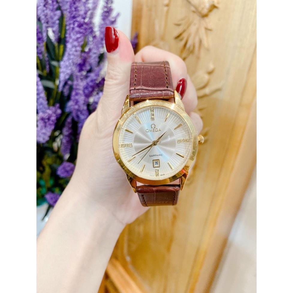 Đồng hồ Nam O.M.E.GA, dây da mềm, size 40, thẻ bảo hành 12 tháng- Đồng hồ Omega Nam | BigBuy360 - bigbuy360.vn