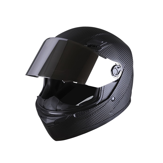 Mũ bảo hiểm fullface AGU đen vân cacbon