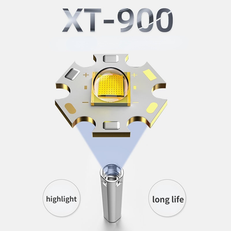 Đèn Pin LED Cầm Tay Sạc USB Ánh Sáng Mạnh Dùng Cho Trường Hợp Khẩn Cấp