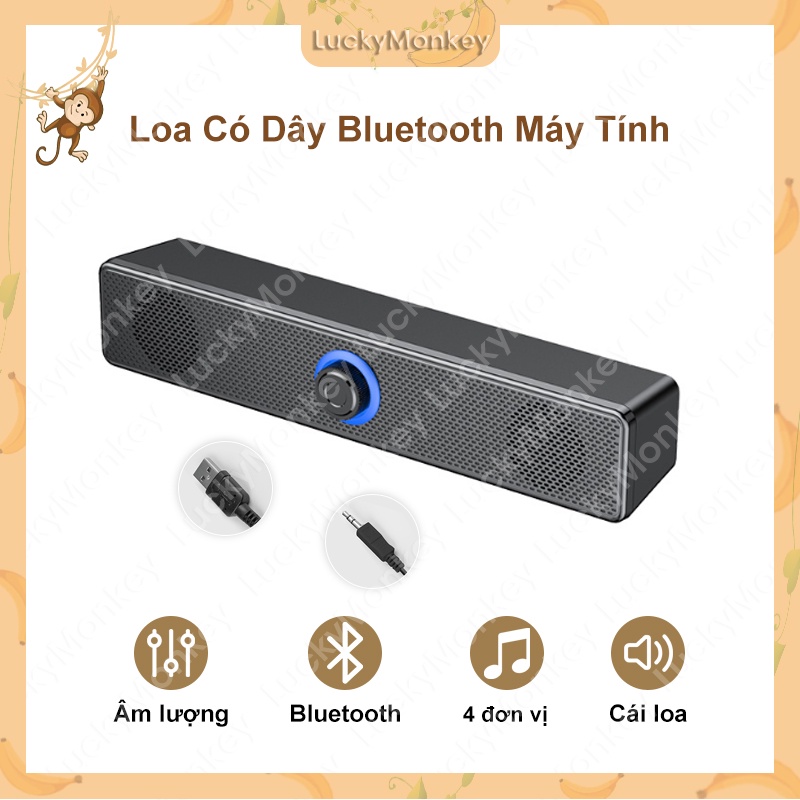 Loa Bluetooth E350T Cao Cấp Bass Cực Mạnh Âm Thanh Vòm Cắm và chạy ổ cắm USB