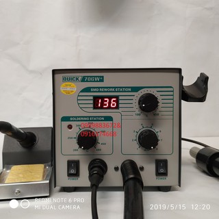 Máy Hàn Thiếc Và Khò Nhiệt Quick 706W+