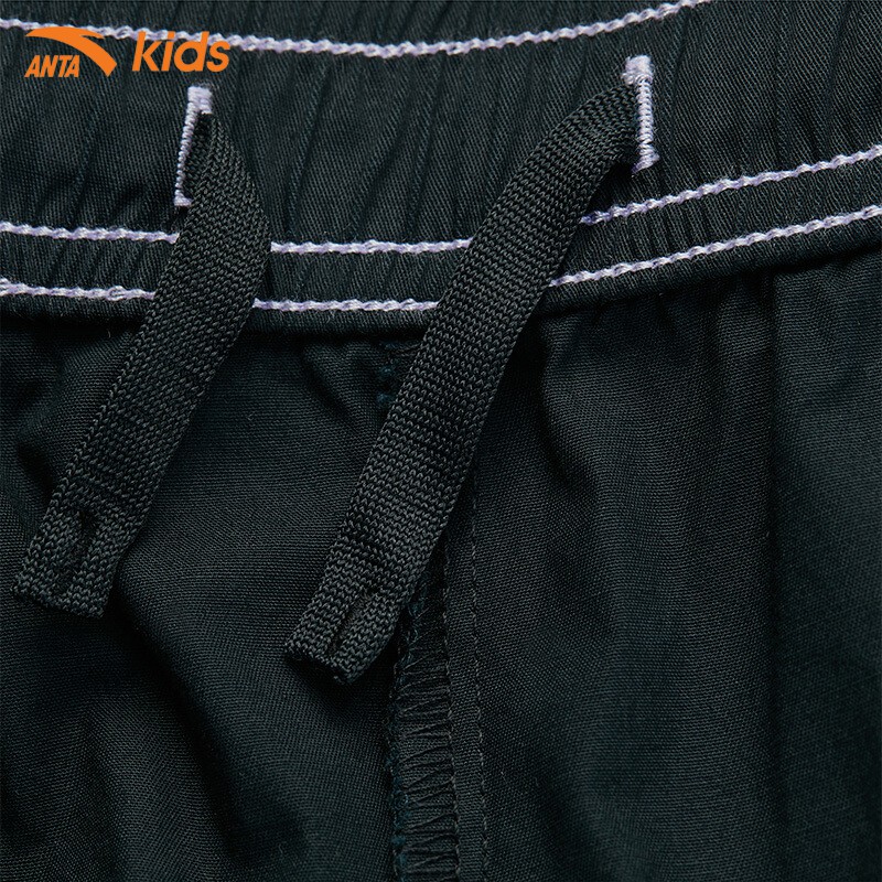 Quần lửng bé gái Anta Kids W362128303-2, thiết kế lưng chun, kiểu dáng thể thao