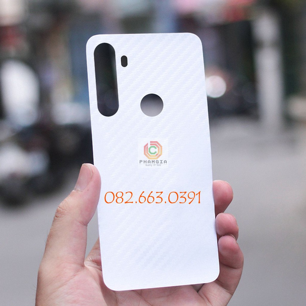 Dán mặt lưng skin carbon Realme 5 / Realme 5 Pro