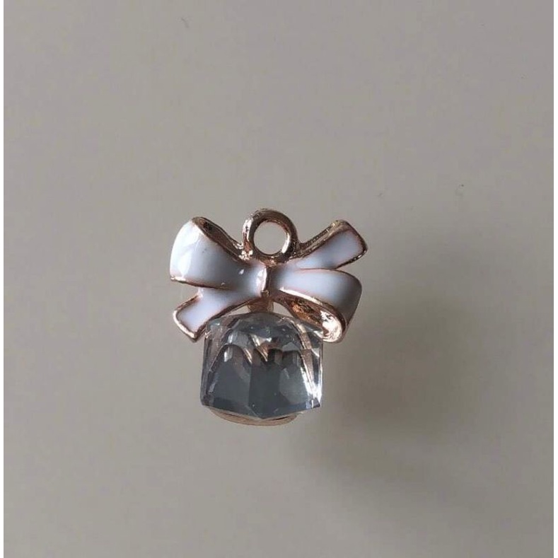 (1 cái)Center Kim loại hình cái nơ mạ vàng 12*14mm, nguyên liệu làm trâm cài tóc cổ trang, nguyên liệu diy