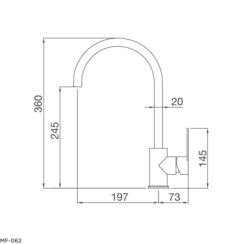 Vòi rửa chén Malloca - Sơn giả đá MF-062