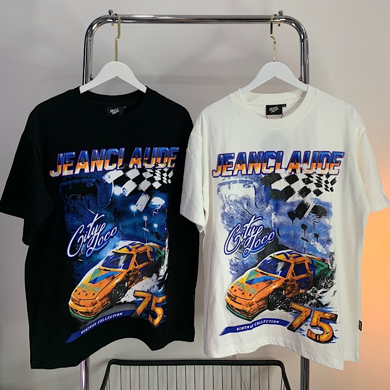 Áo phông RACING BOY chính hãng form rộng cotton 2 chiều 100% hình xe chất cao cấp
