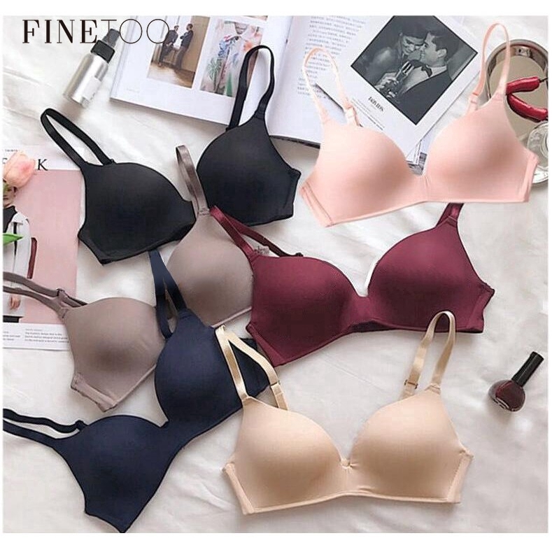 FINETOO Seamless Bra Women A B Cup Women's Adjustable Brassiere 32-38 for Summer | BigBuy360 - bigbuy360.vn