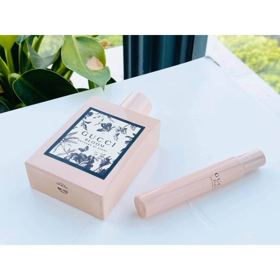 Gift set Bộ nước hoa nữ Gucci Bloom Nettare Di Fiori EDP 2pcs (100ml và 7.4ml) | Thế Giới Skin Care