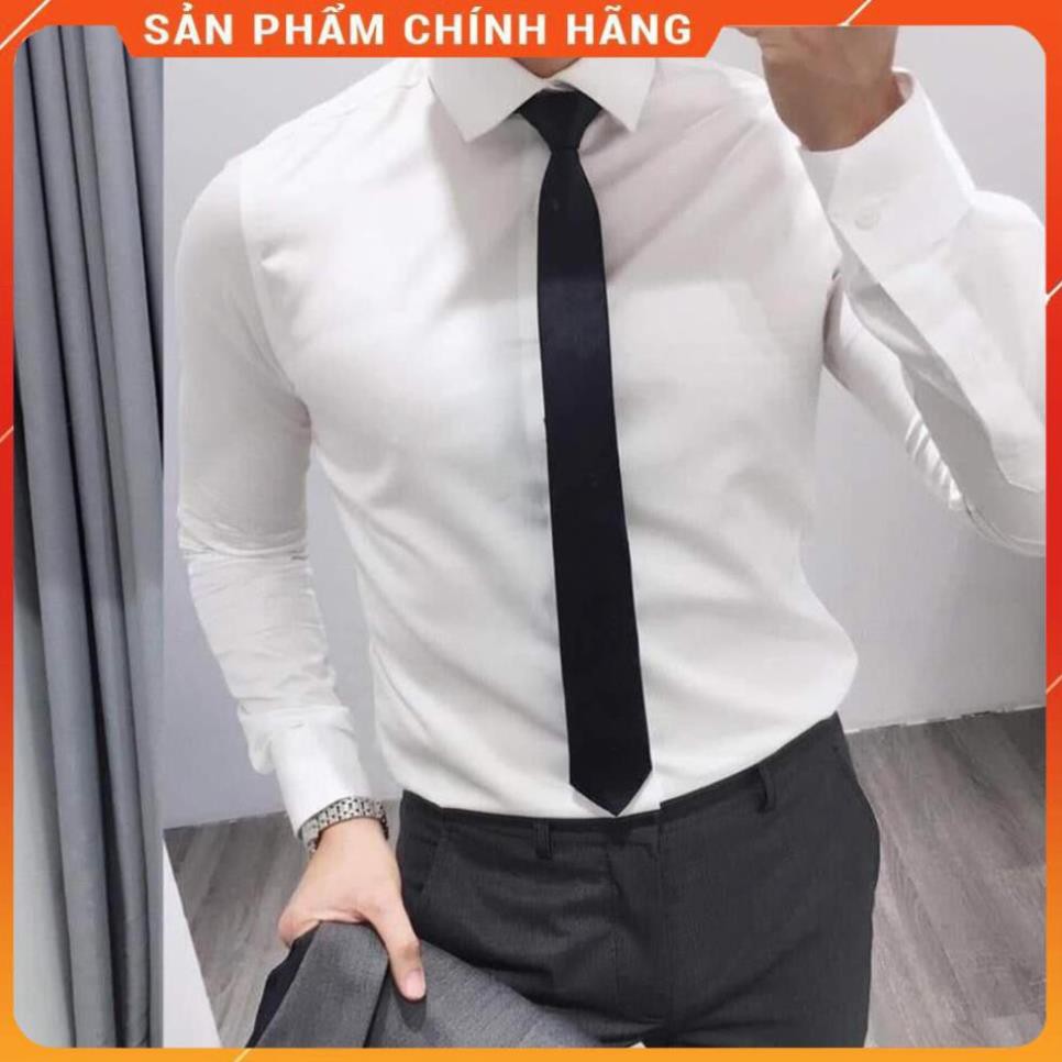 Áo sơ mi nam đỏ - Áo sơ mi nam dài tay lụa cao cấp Hàn Quốc