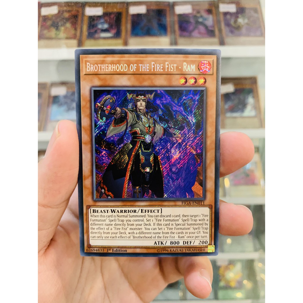 Thẻ Bài YugiOh! Mã FIGA-EN011 - Brotherhood of the Fire Fist - Ram - Secret Rare - 1st Edition