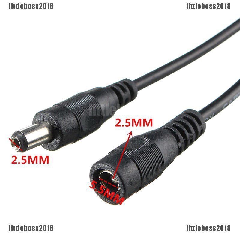 Dây cáp nguồn cho camera DC 12v 5,5mm ra 2,1mm