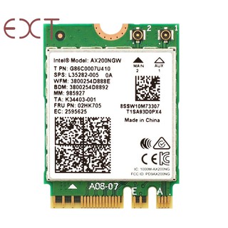 Dual Band Wireless AX200NGW 2.4Gbps AX200 WiFi Card Bluetooth 5.0