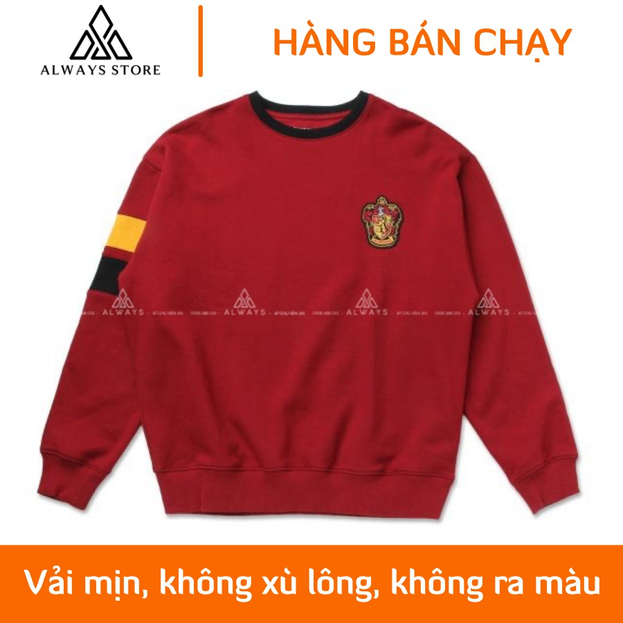 [HÀNG CAO CẤP] Áo Sweater Harry Potter GRY cổ tròn - Lót nhung/lông - Vải mịn màng, không ra màu, không xù lông - Unisex