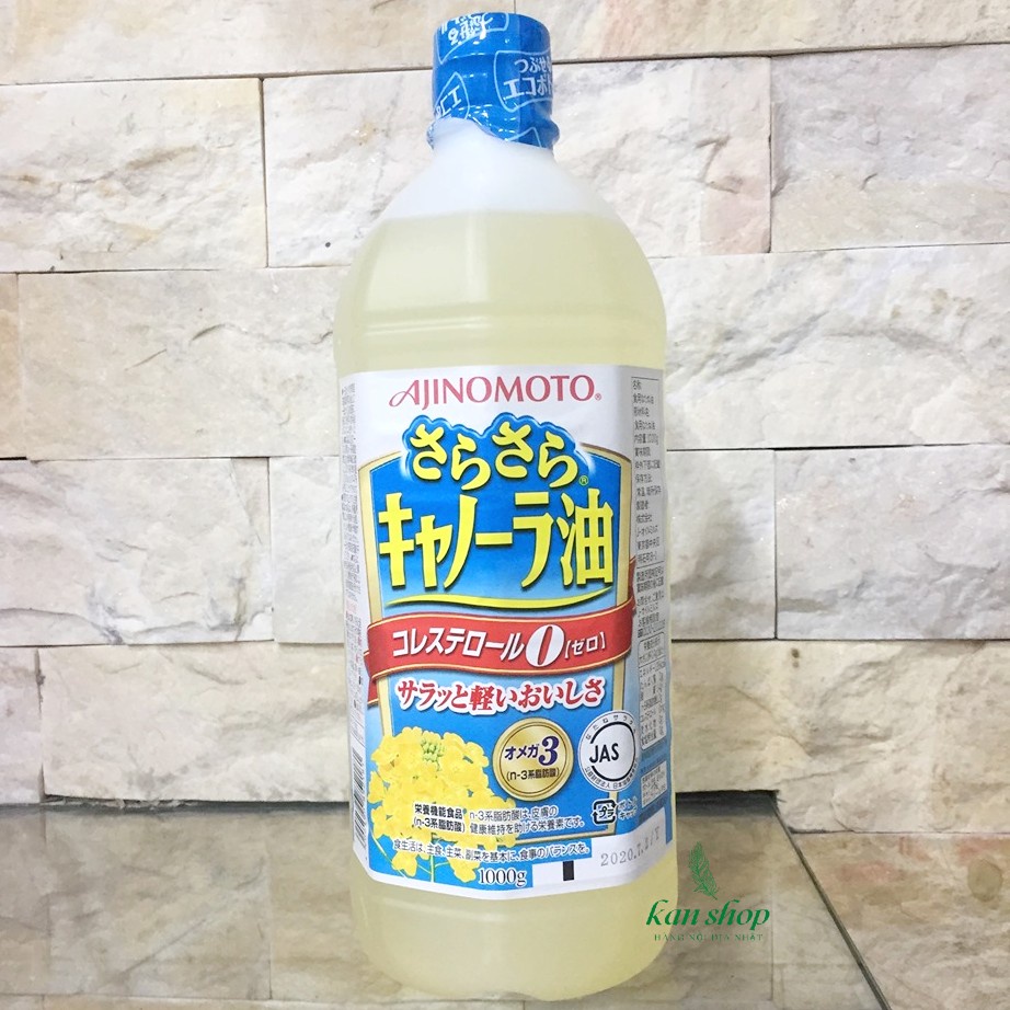 Dầu Ăn Hoa Cải Ajinomoto (1000g) - Bổ Sung Omega 3 &amp; 6