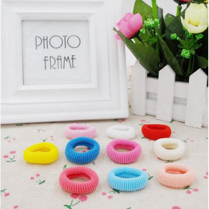 Set 100 dây thun cột tóc nhiều màu