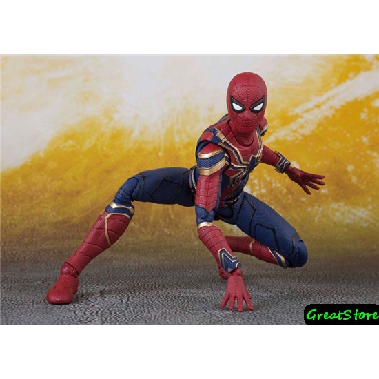 MÔ HÌNH NHÂN VẬT IRON SPIDER spiderman FIGMA AVENGERS CỬ ĐỘNG ĐƯỢC
