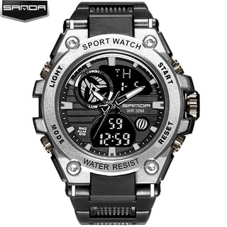 Đồng hồ Nam SANDA JAPAN Chuẩn Quân Đội - 2 Máy Chạy Song Song