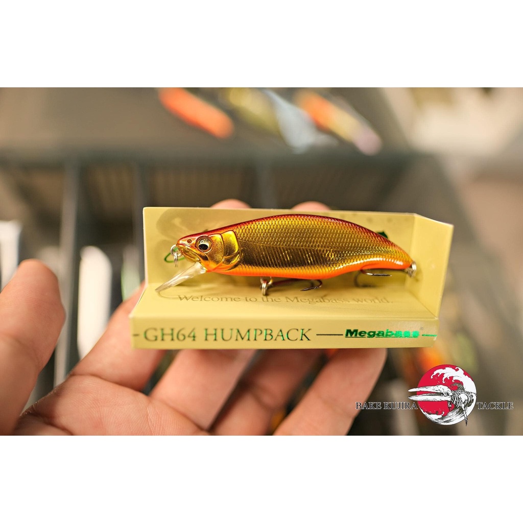 Mồi Giả Câu Cá Chính Hãng Megabass Great Hunting HUMPBACK 64 Length: 64mm Weight: 9g