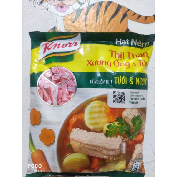 Hạt nêm Knorr thịt thăn xương ống và tủy gói 400g/900g