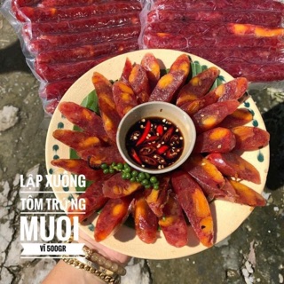 500gr lạp xưởng tôm trứng muối