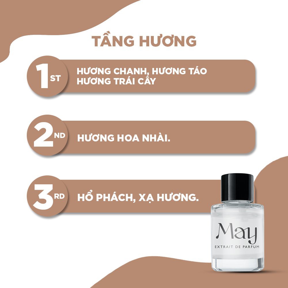 Nước hoa nguyên chất cho nữ chính hãng May Parfum Grace Face Extrait De Parfum 15ml