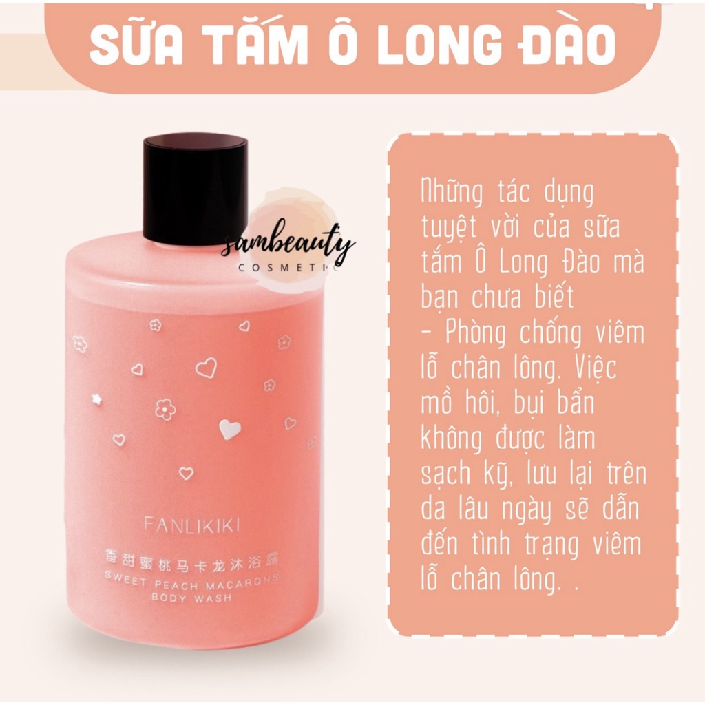 SỮA TẮM TRẮNG DA, SỮA TẮM THIÊN NHIÊN HƯƠNG NƯỚC HOA THƠM LÂU dưỡng ẩm bảo vệ làn da SamBeauty