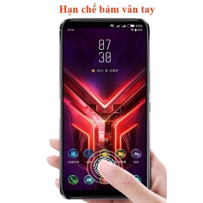 Kính cường lực Rog Phone 5 Độ Cứng 9H Full Màn Hình Viền Cong Bảo Vệ Màn Hình Điện Thoại