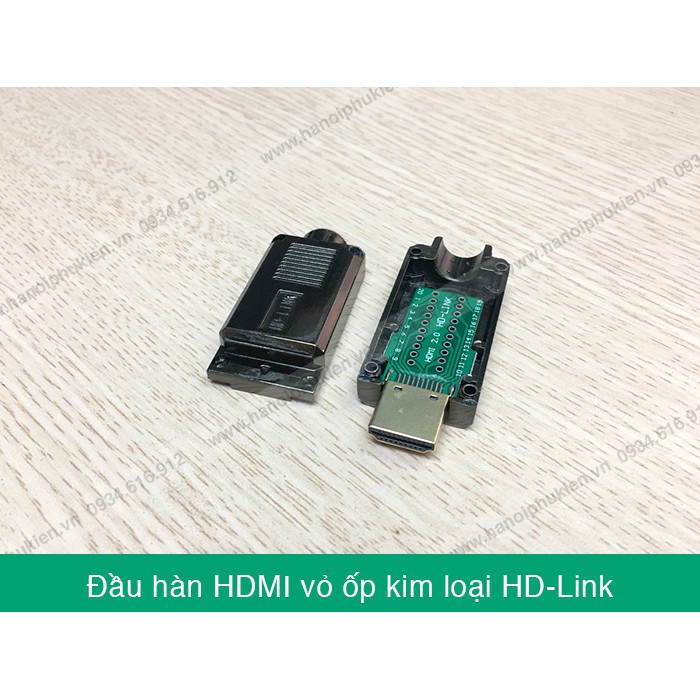 Đầu hàn HDMI 2.0, 1.4 vỏ ốp sắt