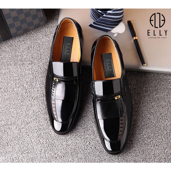 GIÀY NAM DA THẬT ELLY HOMME – EGTM3