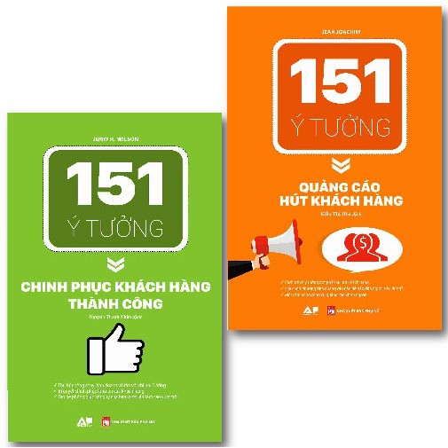 Sách - Combo151 Ý Tưởng Quảng Cáo Hút Khách Hàng + 151 Ý Tưởng Chinh Phục Khách Hàng