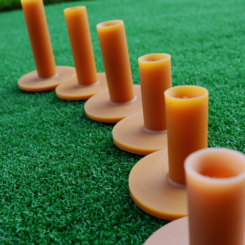 Combo 10 tee golf cao su vàng dẻo chịu lực