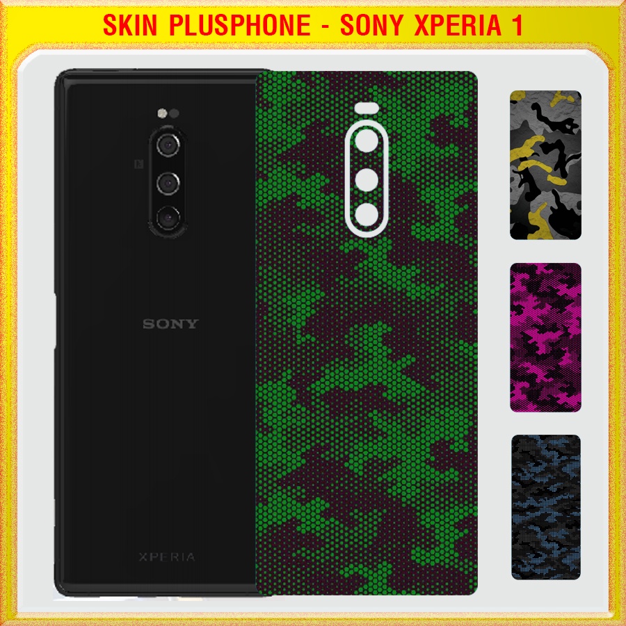 Dán Skin mặt sau cho Sony Xperia 1 màu matrix camo