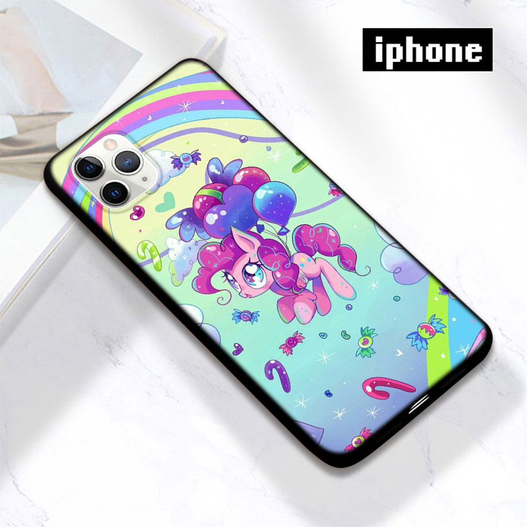 Ốp Điện Thoại Silicon Mềm Đen Hình My Little Pony Cho Iphone 11 Pro Max 12 Mini Pro Xs Max Se 2020 Xc51