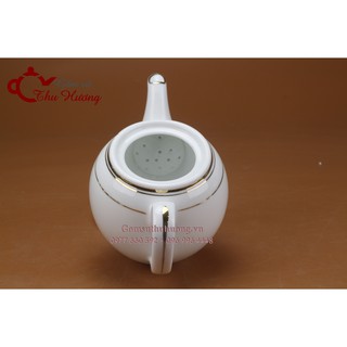 ấm chén Bát Tràng_Bộ bình trà MLS2 vàng kim