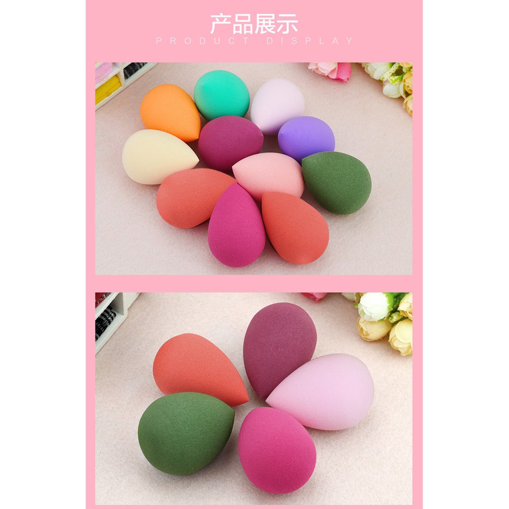 [Hàng mới về] Mút Trang Điểm 40mmx60mm Bằng Xốp Mềm Hình Giọt Nước Nhiều Màu Sắc