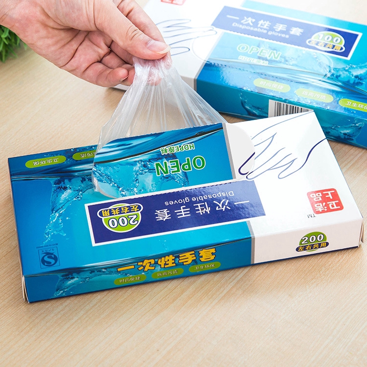 Set 100/ 200 bao tay nylon dùng một lần